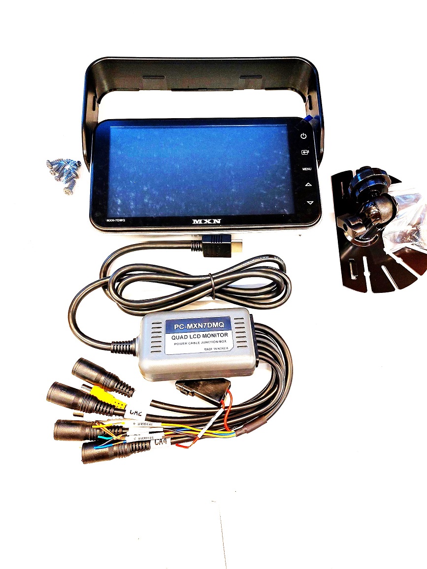 Monitor 7' Quad LCD Digital 4-CH